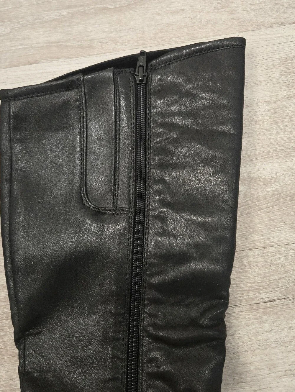 NEW Bare Traps Black Wedge Heel Knee Boots Sz 8 M Tesa Lined Comfort Womens